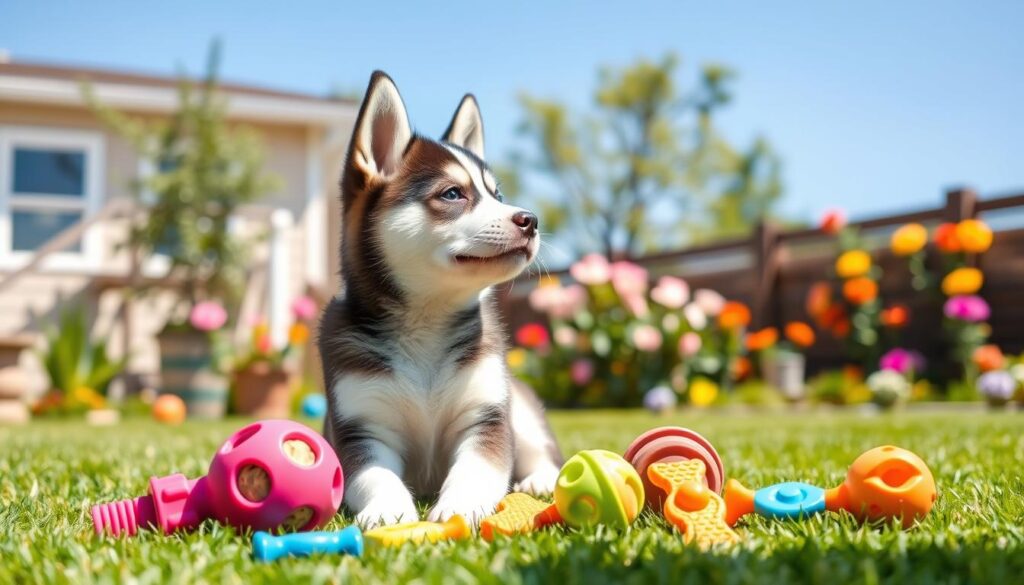 husky puppy training